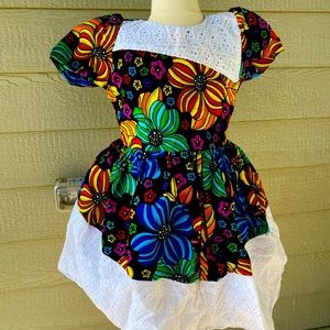 African print girls dress